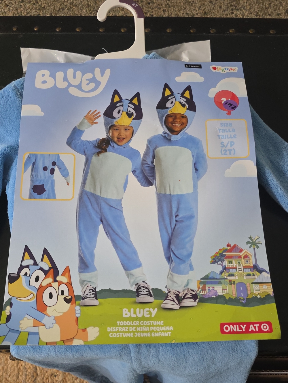 Disguise Bluey Light Blue and White Toddler Costume